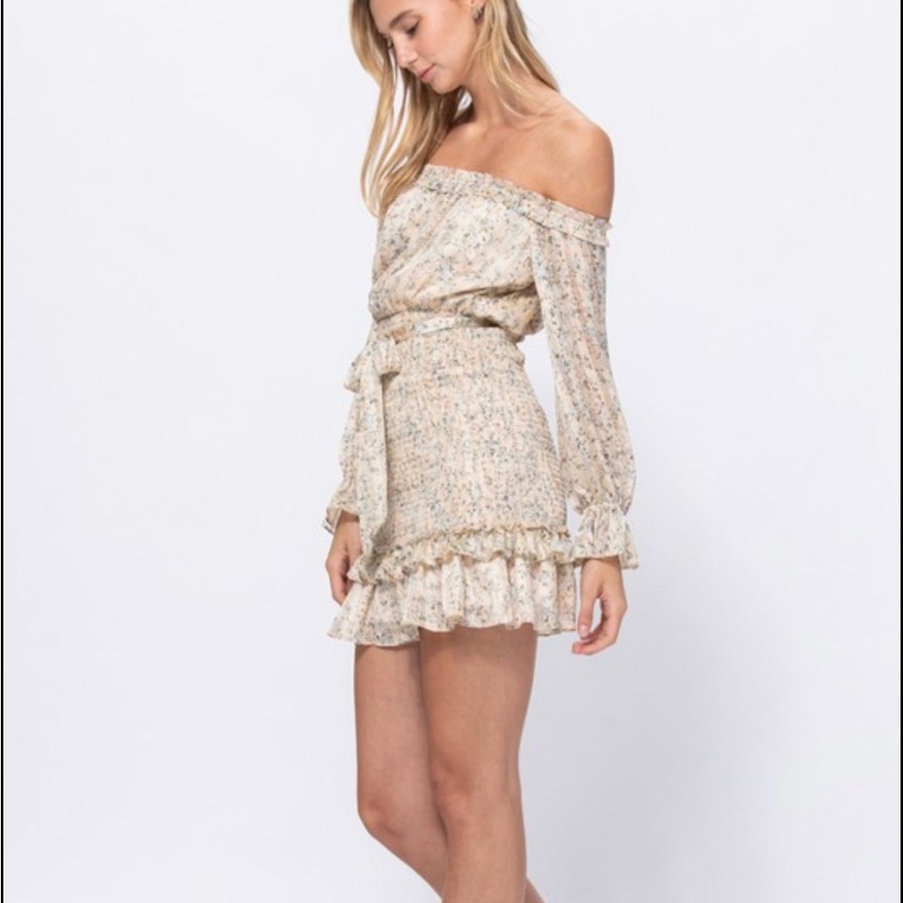 floral  Off-Shoulder Dress NWT